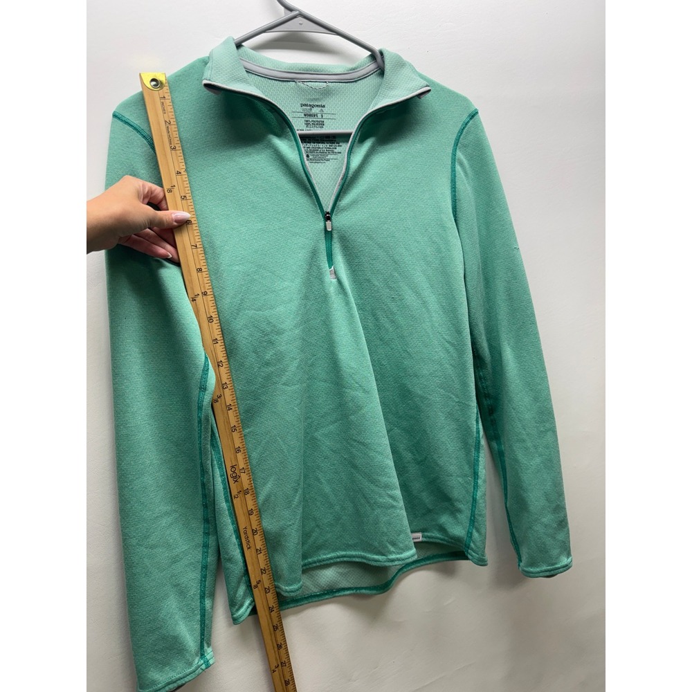 Patagonia Capilene 3 Midweight Women S Green Quarter‎ Zip Pullover Base Layer - Picture 4 of 7